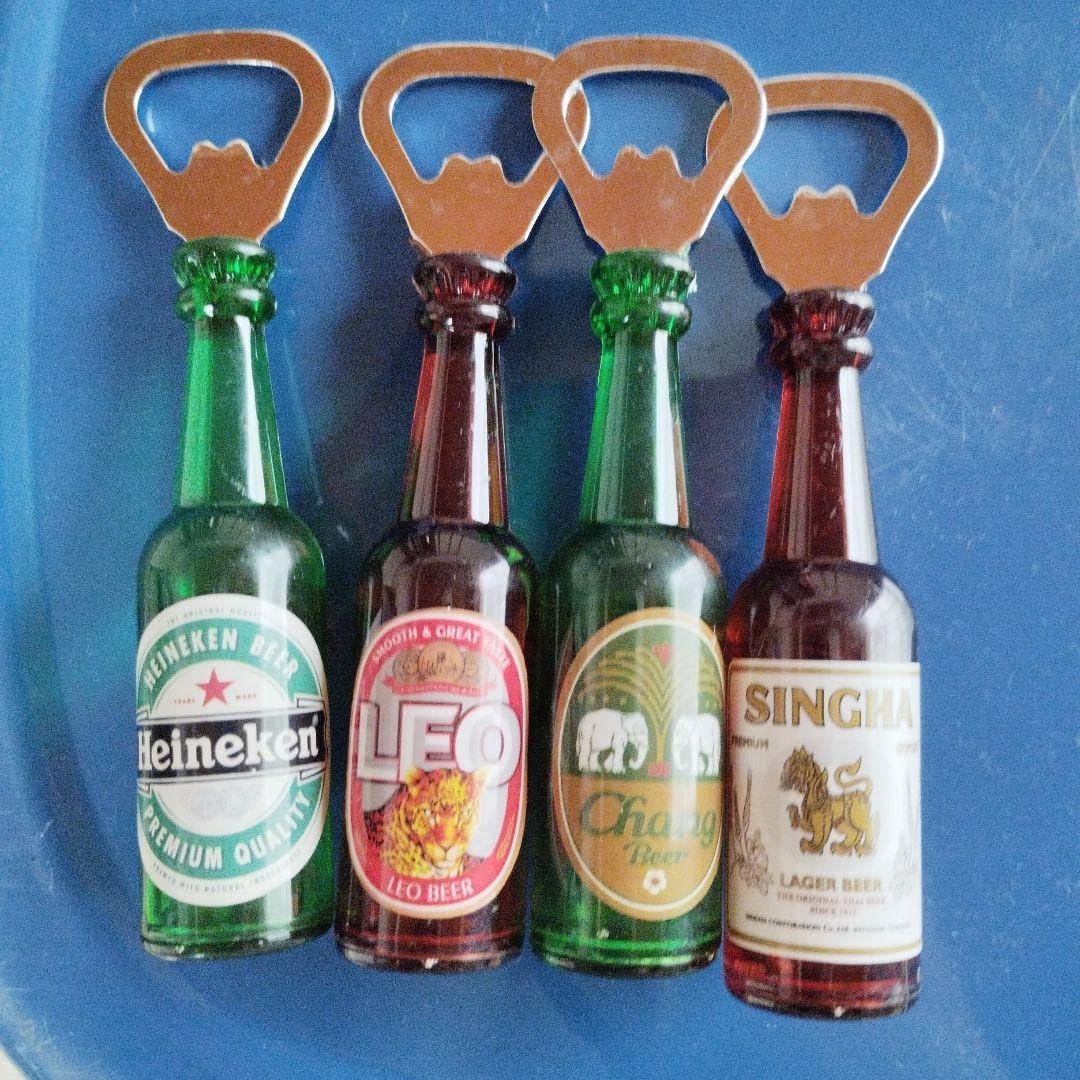 Amazon | マグネット付 タイビール シンハー チャーン 栓抜き | ノー